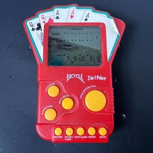2004 Bicycle 3 In 1 Poker Techno Source Handheld Electronic stocking stuffer